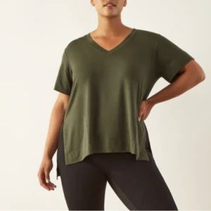 ADAY Necessi T-shirt, Moss color, Women’s Medium, like new condition